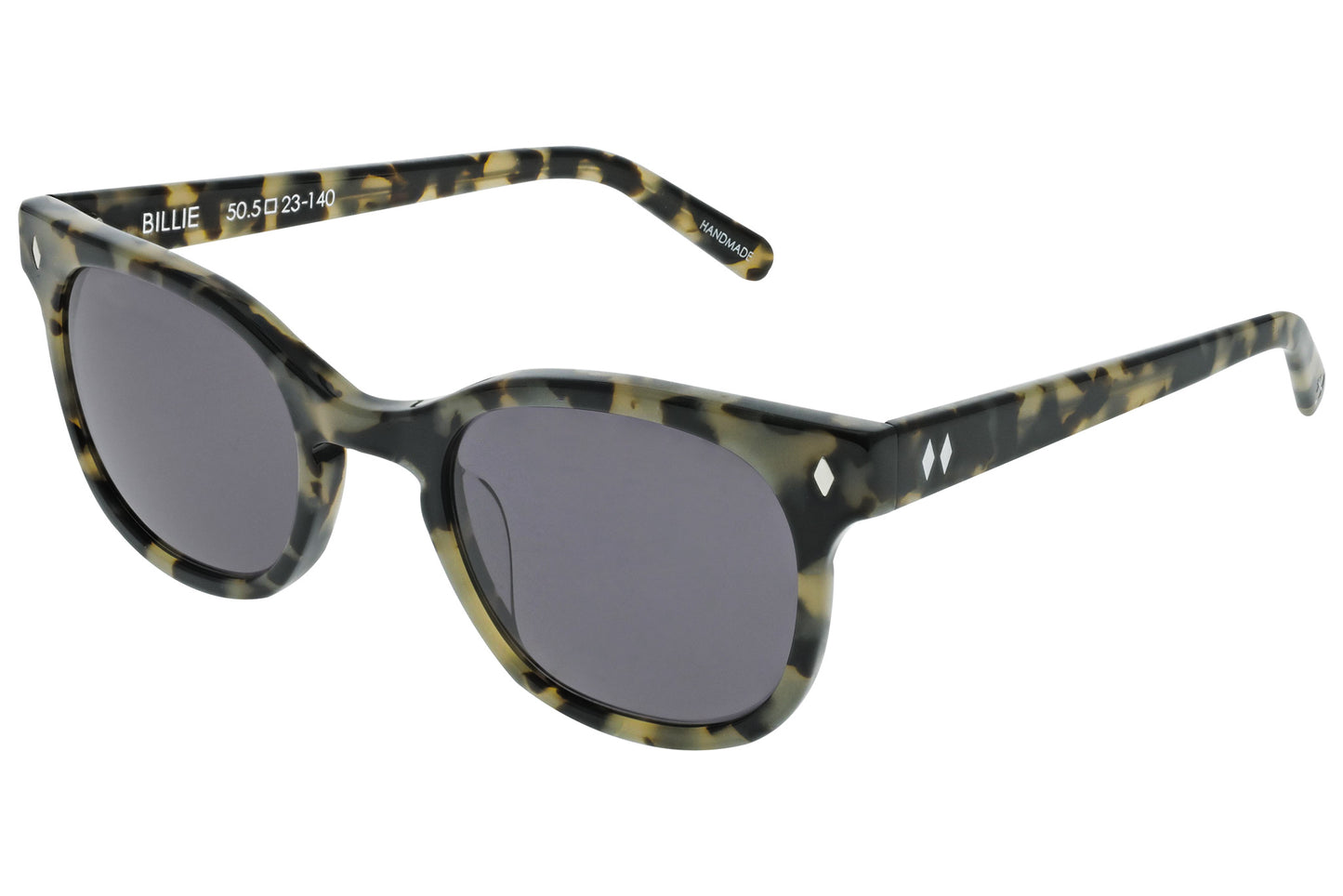 Billie Pearl Noir Tortoise - Angled